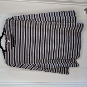 Vintage American Cruiser Striped Ling Sleeve Top